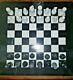 15 Black & White Marble Luxury Table Top Chess Set Plus Board Storage Box