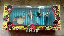 1960s Beatle like Swingers Music Set Cake Top Figures Original Box withcelo tear