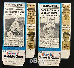 1969-70 Bazooka Box Complete Set Babe Ruth Honus Wagner Ty Cobb (Missing Tops)