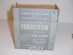 1/12 Ferguson TO-30 Tractor & Disc Plow Set by Topping (1953) WithBoxes