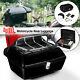 48l Motorcycle Tail Top Box Rear Back Case Trunk Luggage Rack Mounted Black