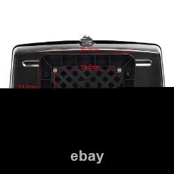 48L Motorcycle Tail Top Box Rear Back Case Trunk Luggage Rack Mounted Black