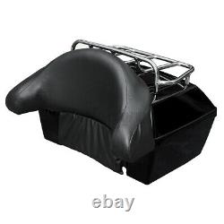 48L Motorcycle Tail Top Box Rear Back Case Trunk Luggage Rack Mounted Universal