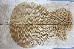 5A Elegant Ripple Maple Wood Bookmatch Electric Bass Drop Top Set Luthier D82-4