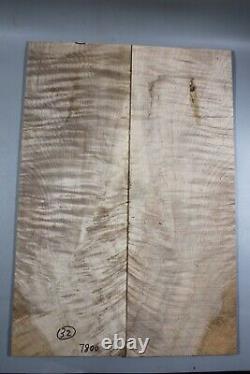 AAAA Ripple Maple Wood Electric Bass Bookmatch Drop Top Set Luthier 7800