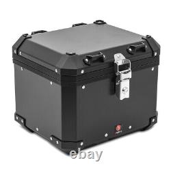 Aluminium Panniers Set + Top Box for Benelli Leoncino 500 / Trail GX45 black