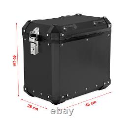 Aluminium Panniers Set + Top Box for Benelli Leoncino 500 / Trail GX45 black