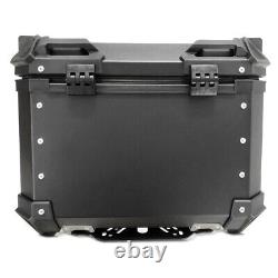 Aluminium Panniers Set + Top Box for Benelli TRK 502 / X XB55 black