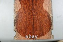 BH031-1 5A Fugure Electric Bass Drop Top Quilted Padauk Hardwood Set Luthier