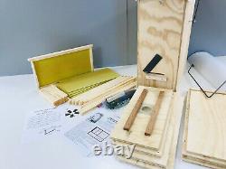 Beekeeping starter set swarm box, lure, and bottom board