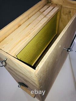 Beekeeping starter set swarm box, lure, and bottom board