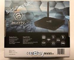 BuzzTV XPL 3000 Android IPTV set-top HD 4K TV Box (Black) FREE SHIPPING CANADA
