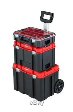CRAFTSMAN VERSASTACK System Tower Rolling Stackable Tool Box Set Clear Top
