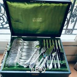 Christofle MARLY Flatware 64 pcs 12 Pers Table Dinner set TOP + Box