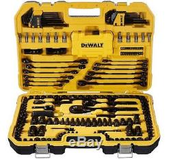 DEWALT 176-Piece Mechanics Tool Set, Black Chrome Finish Top Quality Box NEW HQ