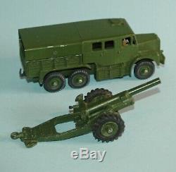 DINKY Meccano UK 1962 Army Gift Set HOWITZER AND TRACTOR #695 original box top