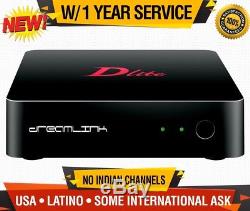 DREAMLINK DLITE IPTV SET TOP BOX with1 YEAR SERVICE USA LATINO FAST SHIPPING
