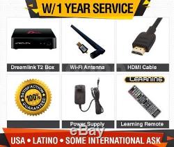 DREAMLINK DLITE IPTV SET TOP BOX with1 YEAR SERVICE USA LATINO FAST SHIPPING