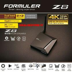 FORMULER Z8 IPTV 4K Set-Top Box Android 8 Oreo RAM 2Go/16Go FLASH WiFi (VIERGE)