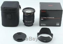 FOR PENTAX TOP MINT IN BOX SET SIGMA 17-50mm F2.8 EX DC HSM AF ZOOM LENS JAPAN
