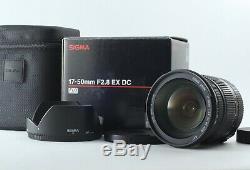 FOR PENTAX TOP MINT IN BOX SET SIGMA 17-50mm F2.8 EX DC HSM AF ZOOM LENS JAPAN