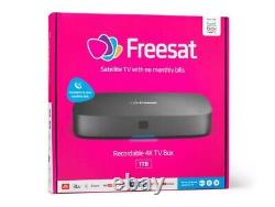 Freesat Box Uhd Smart 4k Pvr 1000gb / 1tb Set Top Box Brand New Free To Air Tv