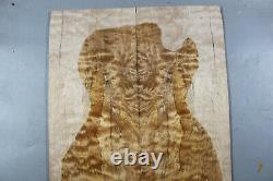 Fugure Electric Bass Drop Top Quilted Spalted Maple Wood Bookmatched Set Luthier
