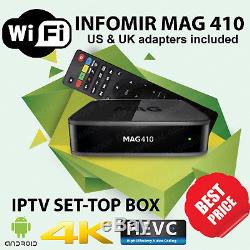 GENUINE Infomir MAG 410 Android 4K Media Streamer IPTV OTT SetTop Box BEST PRICE