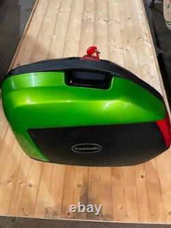 Genuine Kawasaki Z1000sx Full Luggage Set Green Panniers Top Box Fittings Racks