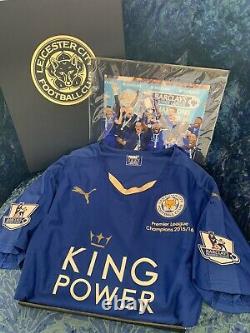 Genuine Puma Leicester City XL Shirt Champions 2015 2016 Box Set LCFC Top Vardy
