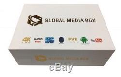 Global Media player 4K Hybrid box Android and Linux IPTV set top box