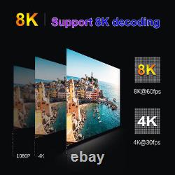 H96 MAX V58 Set Top Box Media Player Receiver TV Box (8G+64G-EU Plug) UK