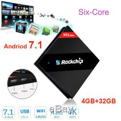 H96 Max 4+32GB RK3399 Six Core Android 7.1 TV Box 2.4/5.8G Dual WIFI Set Top Box
