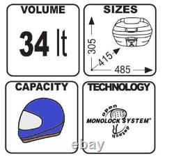 HONDA CMX 500 REBEL TOP BOX Complete Set GIVI E340NT CASE + SR1160 RACK + PLATE