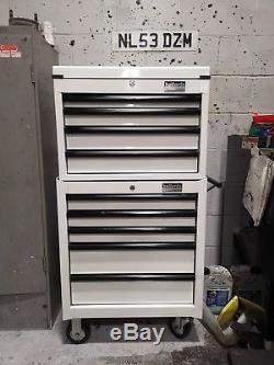 Halfords Industrial Tool Box Chest Set Roll Cab and Top Box Deep Drawer