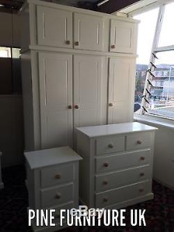 Handmade Aylesbury 3 Peice Bedroom Set With Extra Storage Top Box Triple