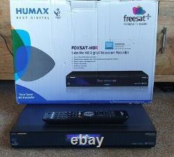 Humax FOXSAT-HDR 500GB Freesat Satellite Recorder Receiver Set Top Box Two Tuner