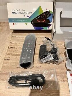 Infomir HEVC Set Top Box MAG324w2 Remote, HDMI Cable (2019)