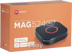 Infomir MAG 524W3 Original MAG Box 4K IPTV Set TOP Box Multimedia Player Interne