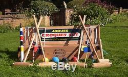 JAQUES TOP-OF-THE-RANGE HAND-MADE CROQUET SET With BOX Current model price £499