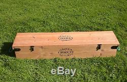 JAQUES TOP-OF-THE-RANGE HAND-MADE CROQUET SET With BOX Current model price £499