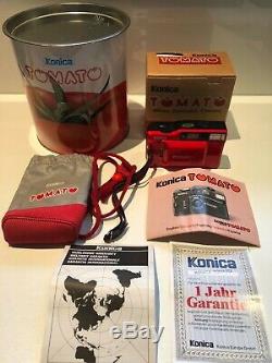 Konica Tomato full set with box and can - top - 1989 rare / unique