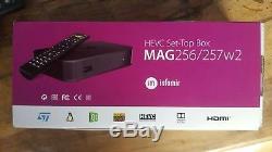 MAG 256/257 W2 IPTV/OTT Set-Top Box iptv internet with 12 months dragon support