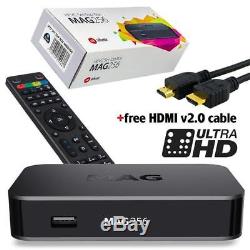 MAG 256 w2 Infomir IPTV/OTT Set-Top Box WiFi 2.4GHz+5GHz Built-in FREE UK CONVER