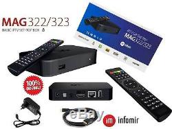 MAG 322 IPTV Player Multimedia Streamer Set-Top-Box HEVC H. 265 Infomir Original