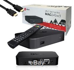 MAG 349w3 Infomir IPTV/OTT Set-Top Box WiFi 2.4Ghz Built-in UK/US/EU Power