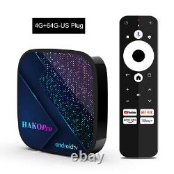 Media Player UHD Smart Network Set Top Box 64G for Watching TV (4G+64G-US Plug)