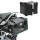 Motorcycle Saddlebags Rb25 Set + Aluminium Top Box Xb55 Bagtecs Waterproof Blk