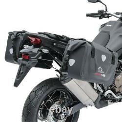 Motorcycle Saddlebags RB25 Set + Aluminium top box XB55 Bagtecs Waterproof blk