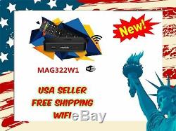 NEW 2019 MAG322W1 by INFOMIR MAG 322 W1 IPTV Set-Top-Box Built in wifi+HDMI
